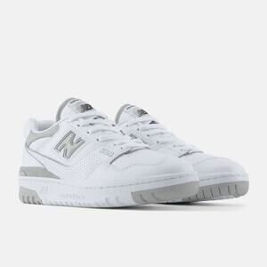 New Balance 550 White Slate Grey Leather Sneakers Women’s 10~Men’s 8.5 NEW